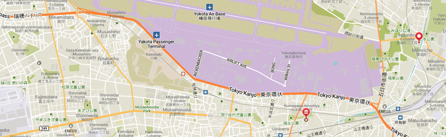 Detail of map of Fussa