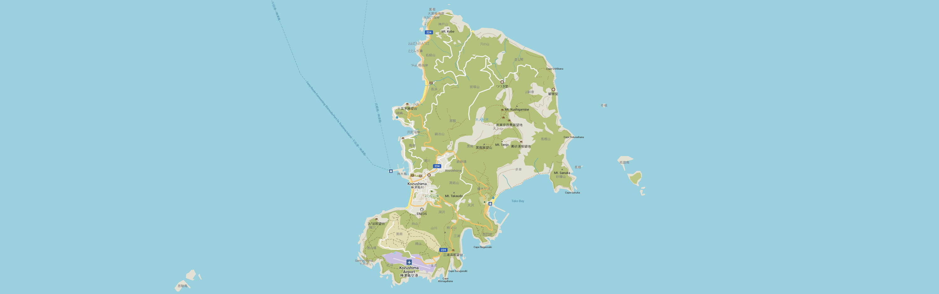 Map of Kozushima Mura
