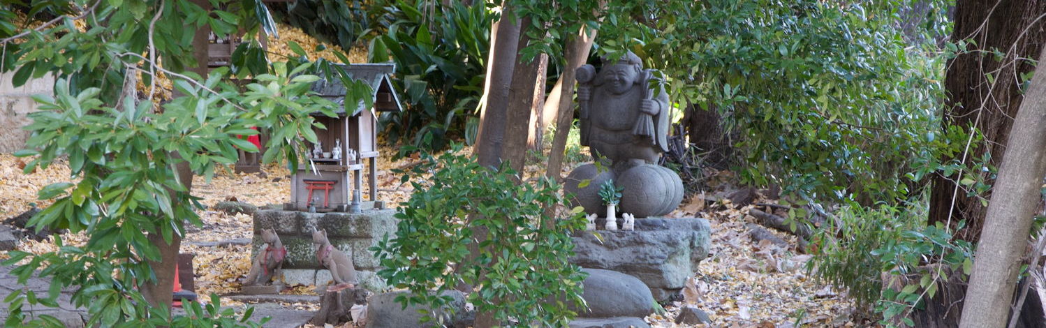 statues at a shrine